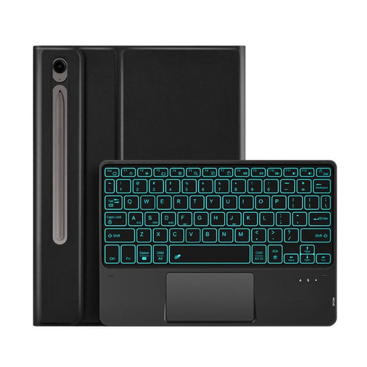 [Detachable] Samsung Galaxy Tab S9 & S9 FE 11” - PU Business Wireless Touch Bluetooth Keyboard Case With Pen Slot