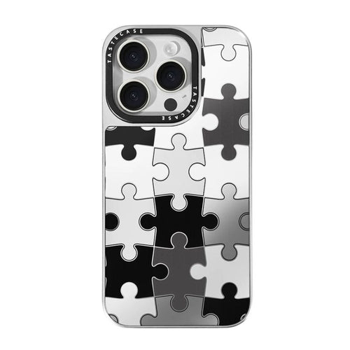 Apple iPhone 14/Pro/Max - Tastecase Puzzle Mirror hard Shell Fashion-Forward Series Case