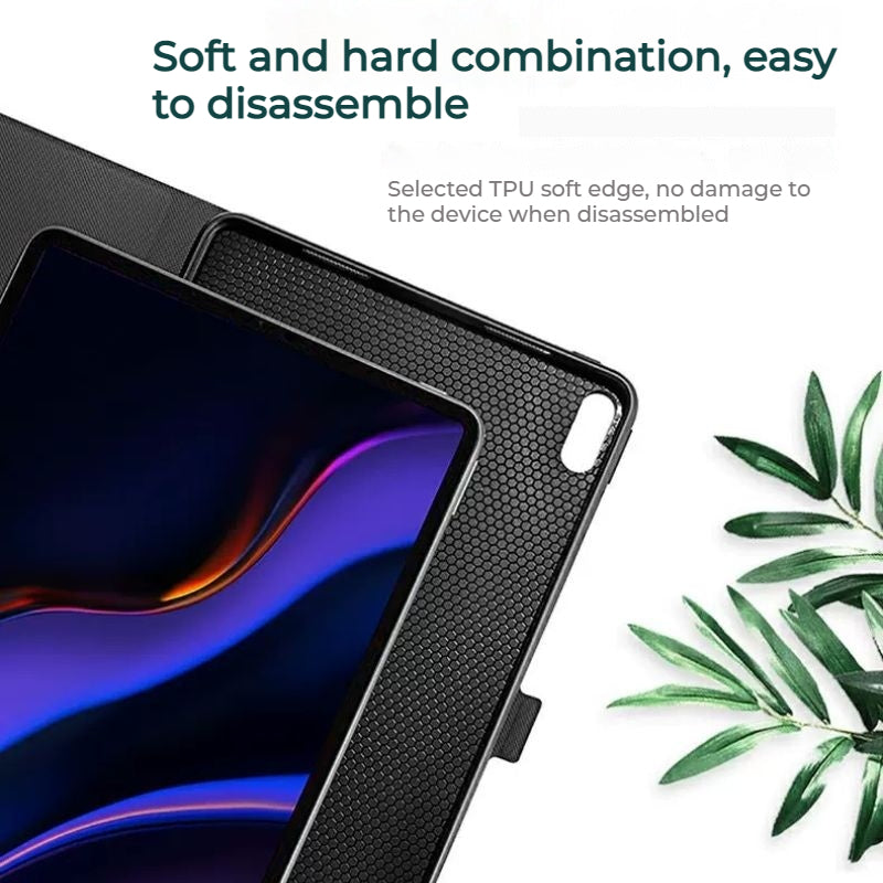 Load image into Gallery viewer, Samsung Galaxy Tab S7 Plus/S7 FE/S8 Plus/S9 Plus 12.4&quot; - Full Wrap Soft Leather Filp Cover Case With Magnetic Clasp
