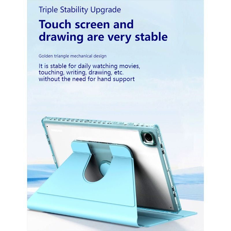 Load image into Gallery viewer, Samsung Galaxy Tab A7 lite 8.7&quot; - 360 Degree Rotating Transparent Flip Lesther Case
