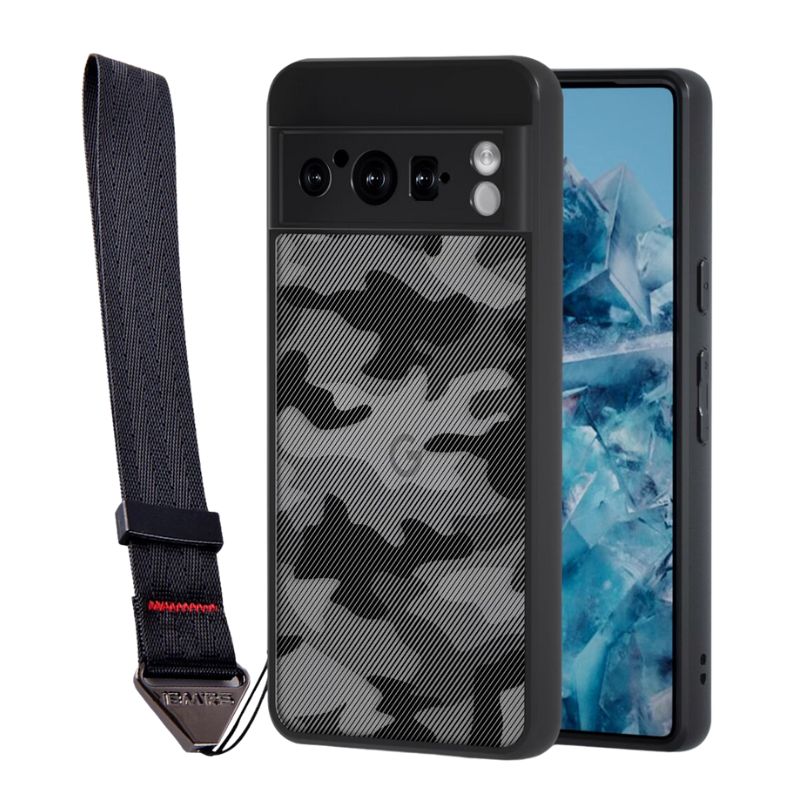 Load image into Gallery viewer, Google Pixel 8/Pro - Camo Style Matte Finish Essentials Series Case With Wrist Starp
