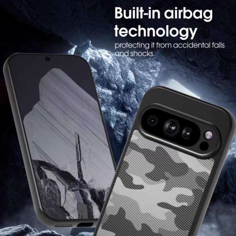 Load image into Gallery viewer, Google Pixel 8/Pro - Camo Style Matte Finish Essentials Series Case With Wrist Starp
