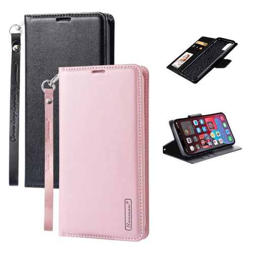 [With Card Slot] VIVO V29 & V29e 5G - Hanman Premium Quality Leather Flip Wallet Series Soft Case With lanyard