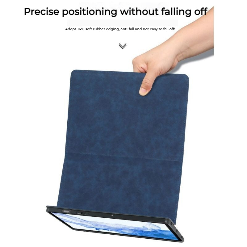 Load image into Gallery viewer, [With Pen Slot] Samsung Galaxy Tab S7 Plus/S8 Plus/S7 FE/S9 Plus 12.4&quot; -  No Magnetic Shockproof Soft Shell Filp Cover Case
