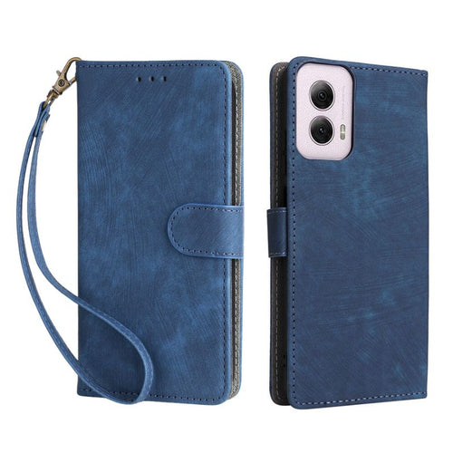 [With Card Slot] Motorola Moto S50 5G - Multi Functional Buckle Flap Wallet Series Case With Lanyard