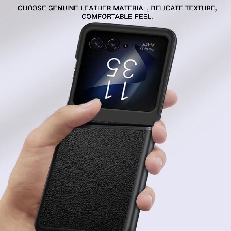 Load image into Gallery viewer, Motorola Moto Razr 50/Ultra - Ultra Thin &amp; Shockproof Genuine Leather Series Case
