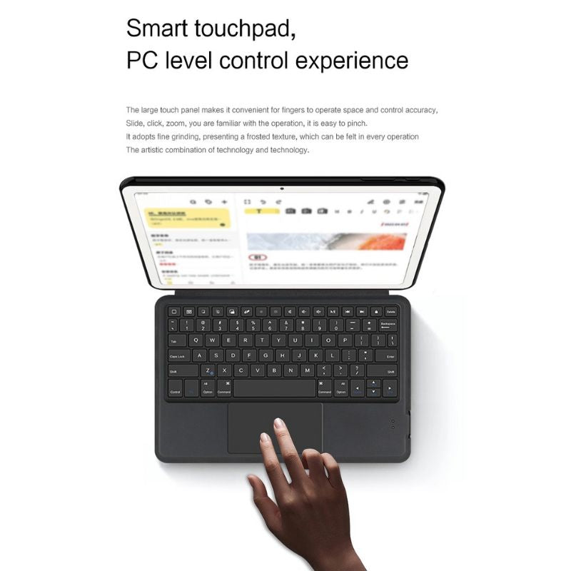 Samsung Galaxy Tab S10 Plus 2024 12.4" (X820/X826) - PU Leather Flip Cover Smart Bluetooth Touch Keyboard Case - i-Station Mobile Phone & Electronic Device Repair and Accessories