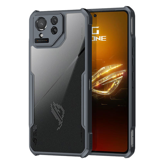 Asus ROG Phone 9/9 Pro - Shield Shockproof TPU+PC Clear Rugged Heavy Duty Case  With 2PC Tempered Glass Screen Protector