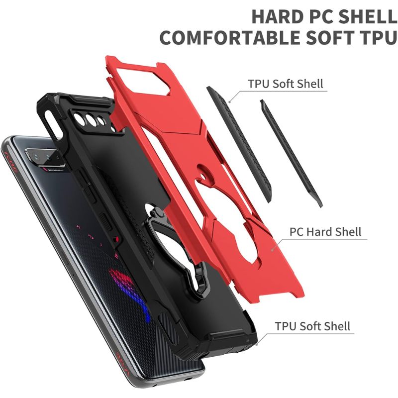 Load image into Gallery viewer, [Built-in Stand] ASUS Rog Phone 5 &amp; Pro &amp; 5s &amp; 5s Pro &amp; 5 Ultimate - 360° Rotating Kickstand Heavy Duty Series Military Grade Case
