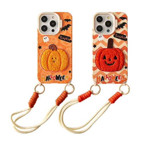 Apple iPhone 11 - Halloween Faux Leather Fashion-Forward Series Case With Lanyard