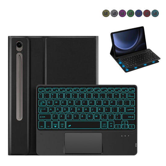 [Detachable] Samsung Galaxy Tab S7 & S8 11" - PU Business Wireless Touch Bluetooth Keyboard Case With Pen Slot