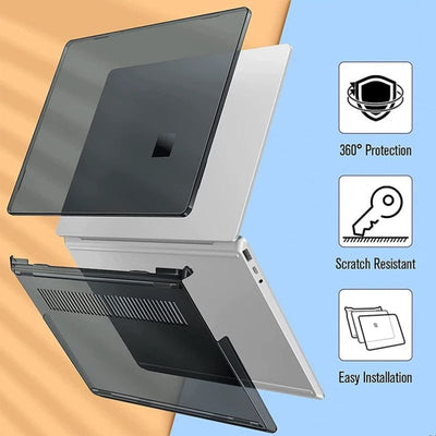 Microsoft Surface Laptop GO 1/2/3 12.4" -  Transparent & Matte Shockproof Heavy Duty Tough Case Cover - i-Station Mobile Phone & Electronic Device Repair and Accessories