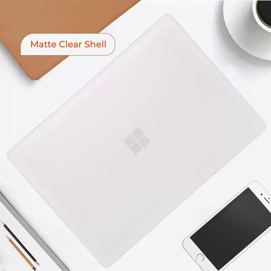 Microsoft Surface Laptop 3/4/5/6 13.5" - Transparent & Matte Shockproof Heavy Duty Tough Case Cover