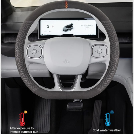Universal Microfiber Suede Steering Wheel Cover – All-Season, Durable, Soft & Comfortable Grip - i-Station Mobile Phone & Electronic Device Repair and Accessories