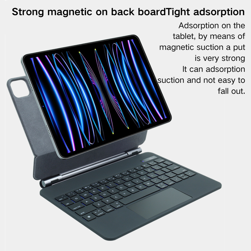 [Magic Keybord] Apple iPad Air 4/5 & Pro 11“ & Air 11” M2/M3 (2024/2025) - Precision Multi-Touch Trackpad Magnetic Smart Wireless Keyboard Case With Backlit Keys - i-Station Mobile Phone & Electronic Device Repair and Accessories