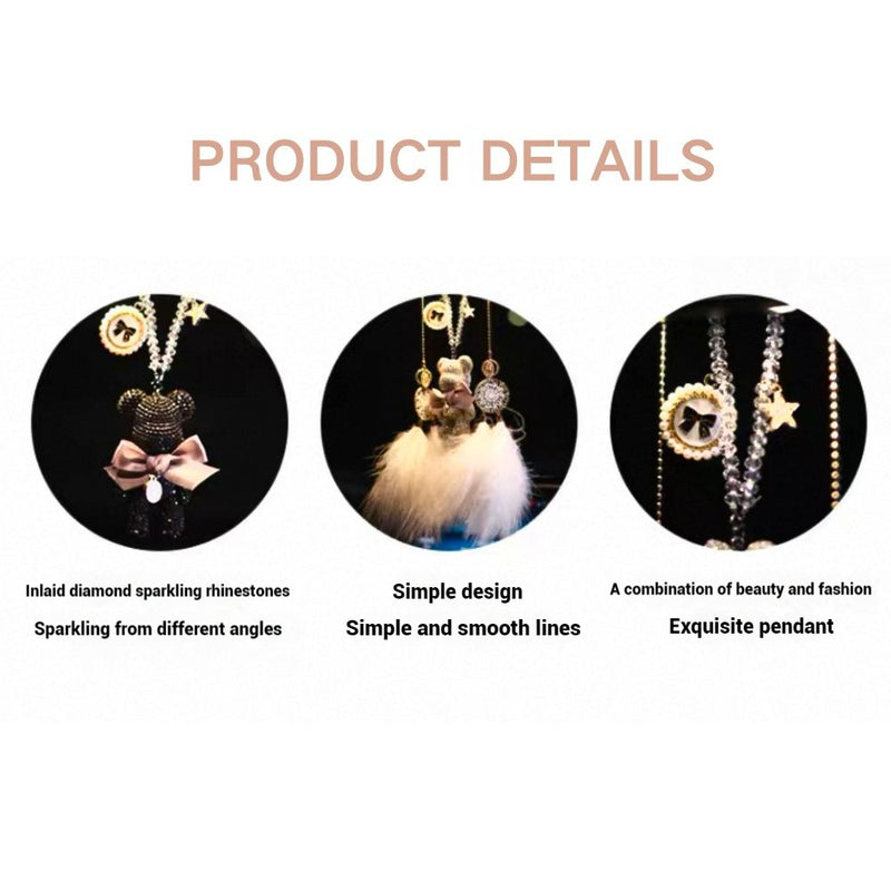 Load image into Gallery viewer, High-Quality Trendy Bear Car Hanging Ornament Creative Car Rearview Mirror Pendant
