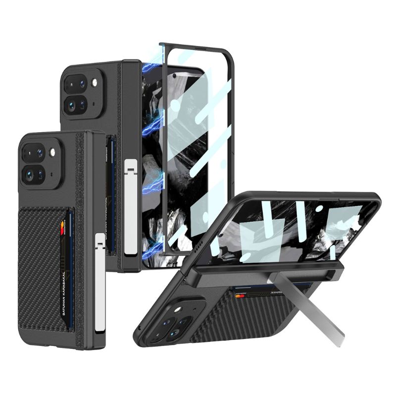 Load image into Gallery viewer, [With Card Slot] Google Pixel 9 Pro Fold - Integrated Shell &amp; Film With Hinged Design Stand Series Case
