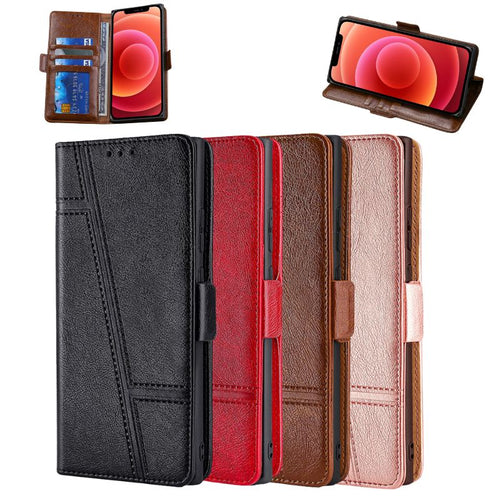 [With Card Slot] Doogee N20 - Shockproof Leather Flip Essentials Series Case