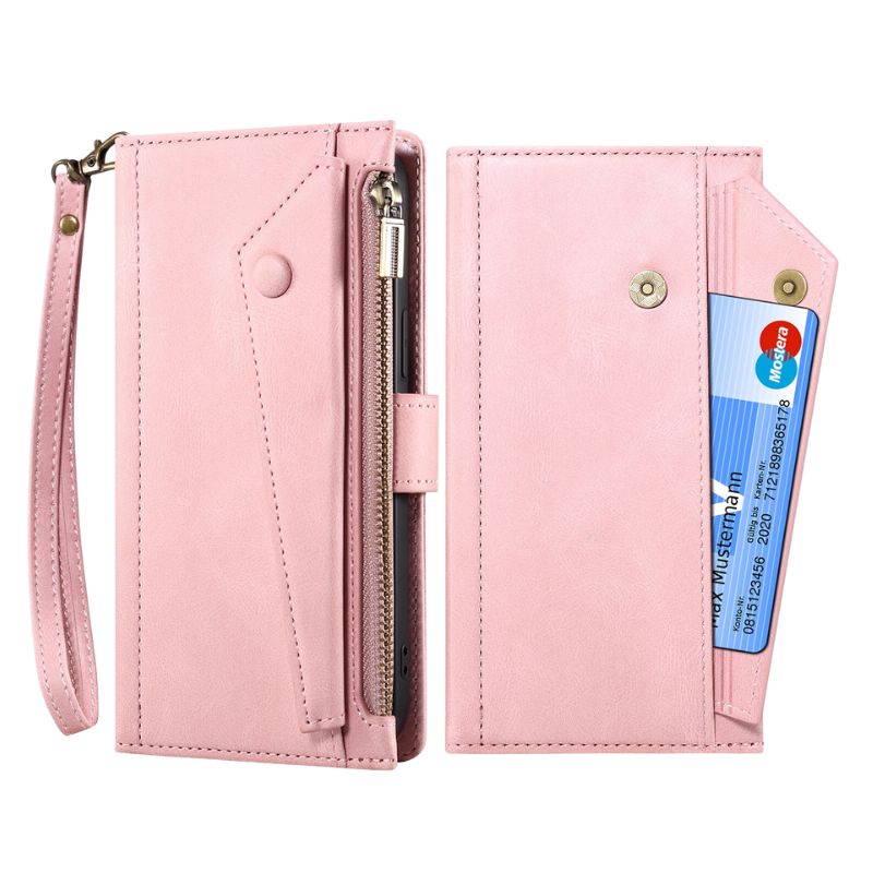 Load image into Gallery viewer, [With Card Slot]  Apple iPhone 14/Plus/Pro/Max - Multi Functional Business Leather Wallet Series Case With Strap
