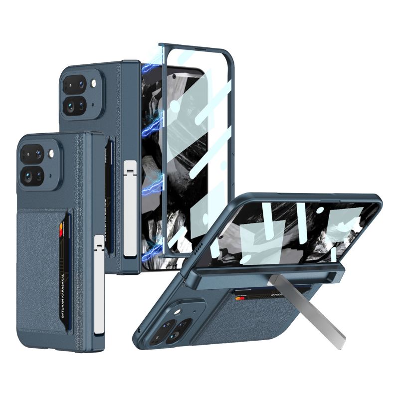 Load image into Gallery viewer, [With Card Slot] Google Pixel 9 Pro Fold - Integrated Shell &amp; Film With Hinged Design Stand Series Case
