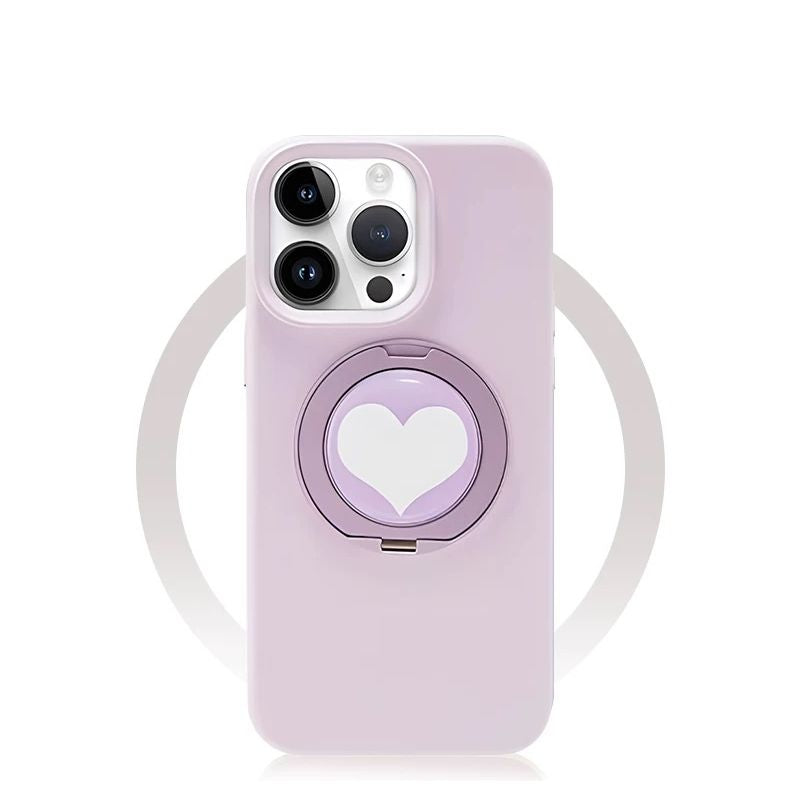 Load image into Gallery viewer, [Built-in Stand] Apple iPhone 15/Plus/Pro/Max - 360 Degree Rotating Liquid Silicone Fashion-Forward Series Case
