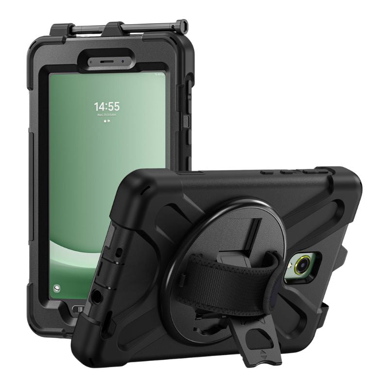 Load image into Gallery viewer, Samsung Galaxy Tab Active 3 (2020) &amp; Active 5 (2024) 8.0&quot; - Heavy Duty 360 Degree Rotate Stand Hand Strap Case
