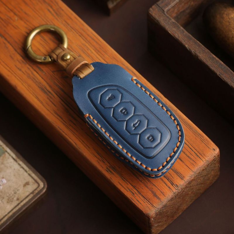 Load image into Gallery viewer, Great Wall Handcrafted Genuine Leather Car Key Fob Case Cover For Haval F5, M6, H6, Shenshou, Cool Dog, Soar Max
