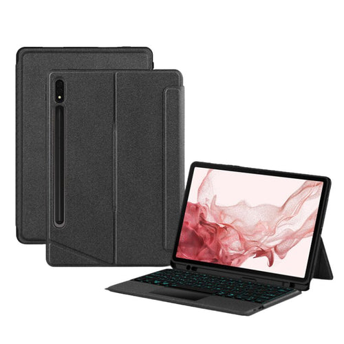 [With Pen Slot][With RGB Backlit] Samsung Galaxy Tab S6 Lite 10.4’’ (2020/2022/2024) - Multi Functional Magnetic Detachable Smart Touch Keyboard Case