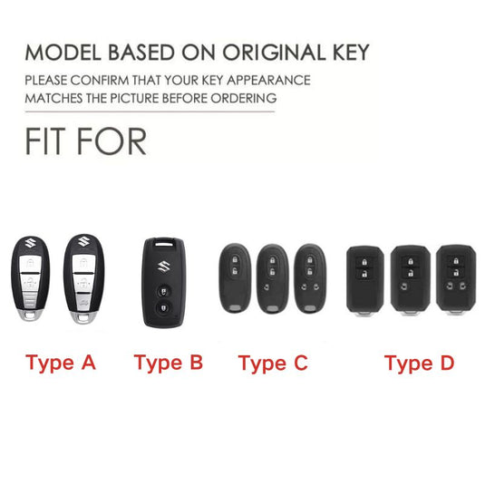 Suzuki Stylish Racing-inspired Design Car Key Fob Case Cover For Hustler, SX4, S-Cross, Baleno, Ertiga, Ciaz, Ignis, Kizashi, Swift, Vitara, Alto, Celerio, Brezza