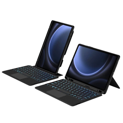 [With Pen Slot][With RGB Backlit] Samsung Galaxy Tab S10 FE Plus 13.1" (2025) - Multi Functional Magnetic Detachable Smart Touch Keyboard Case - i-Station Mobile Phone & Electronic Device Repair and Accessories