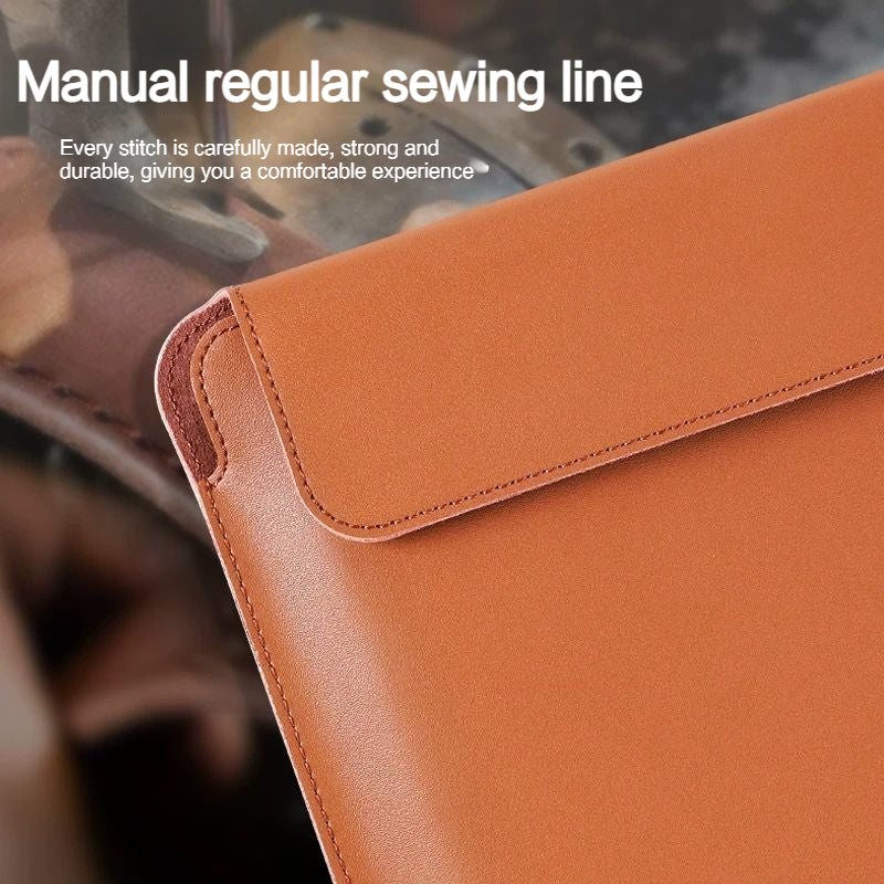 Load image into Gallery viewer, Microsoft Surface Pro 4/5/6/7 12.3” - Portable Flip Cover Genuine Leather Inner Pouch Bag
