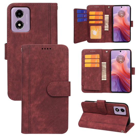 [With Card Slot] Motorola Moto G56 Full-coverage Shockproof Wallet Series Case