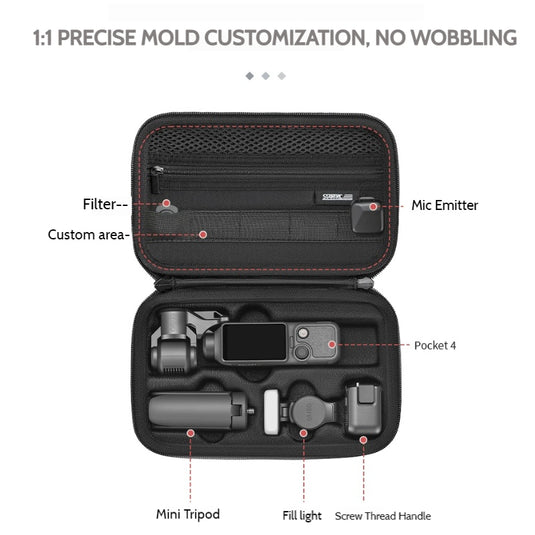 DJI Osmo Pocket 4 STARTRC All-in-One Storage Carrying Case - i-Station Mobile Phone & Electronic Device Repair and Accessories