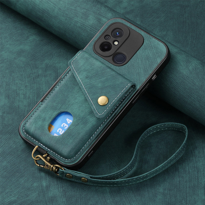 Load image into Gallery viewer, [With Lanyard] Xiaomi Redmi K60 Ultra/Pro Leather Card Holder Full-Wrap Shockproof Wallet Series Case
