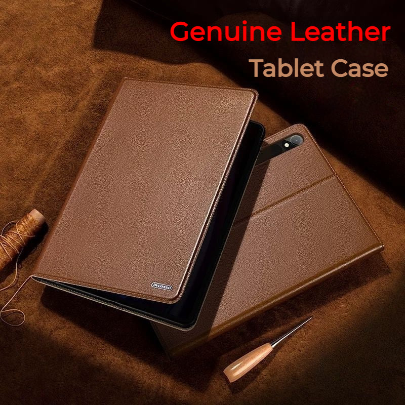 Load image into Gallery viewer, Samsung Galaxy Tab S8 11&quot; (SM-X700) Business Full-protection Genuine Leather Flip Case
