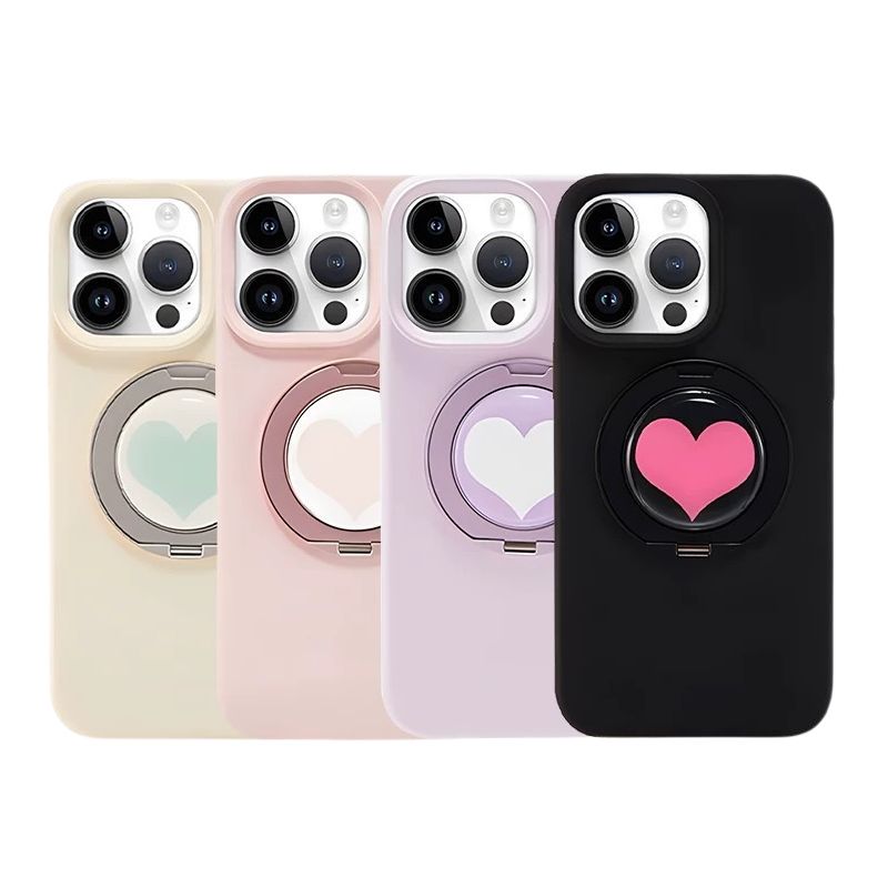 Load image into Gallery viewer, [Built-in Stand] Apple iPhone 15/Plus/Pro/Max - 360 Degree Rotating Liquid Silicone Fashion-Forward Series Case
