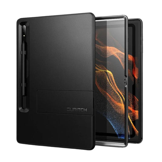 [Built in Screen Protector & Kickstand][With Pen Slot] Samsung Galaxy Tab S8 Ultra 2022 14.6" (SM-X900 & X906) -  Full Body Coverage Rugged Armor Shockproof Case