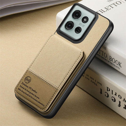 [With Card Slot][Built-in Holder] Motorola Moto Edge 50 Fusion/G85/S50 Neo - Shockproof Wallet Series Case