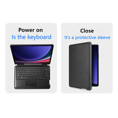 [Detachable] Samsung Galaxy Tab S10 FE Plus (2025) 13.1“ - Multi Functional PU Leather Magnetic Bluetooth Keyboard Case - i-Station Mobile Phone & Electronic Device Repair and Accessories
