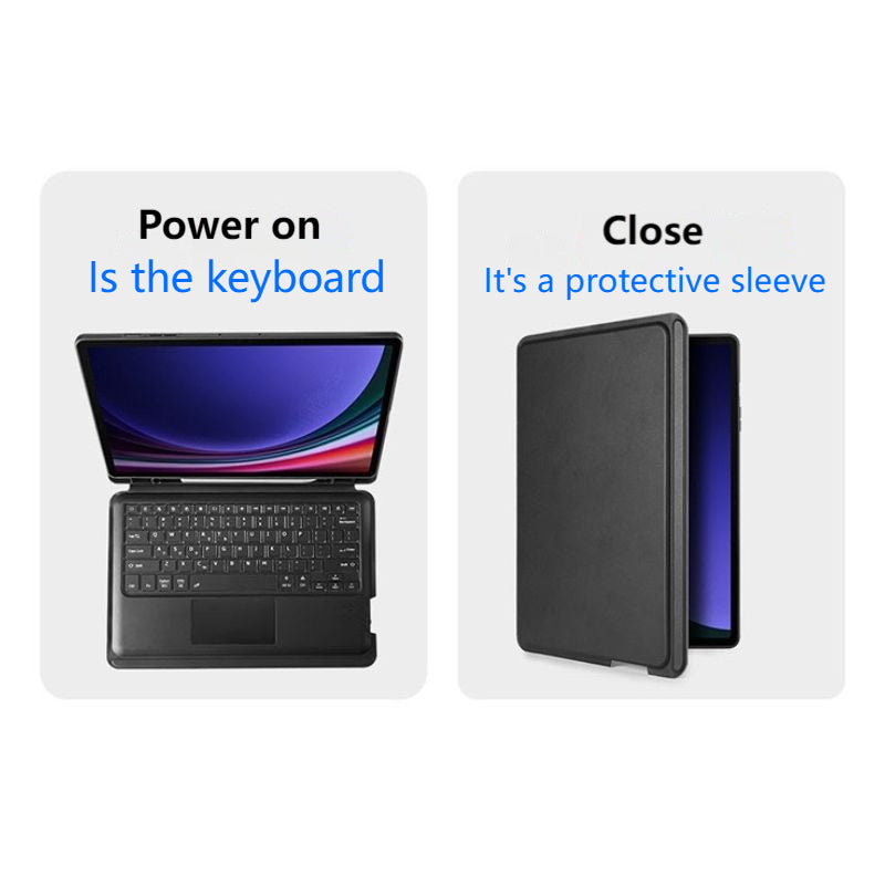 [Detachable] Samsung Galaxy Tab S10 FE Plus (2025) 13.1“ - Multi Functional PU Leather Magnetic Bluetooth Keyboard Case - i-Station Mobile Phone & Electronic Device Repair and Accessories