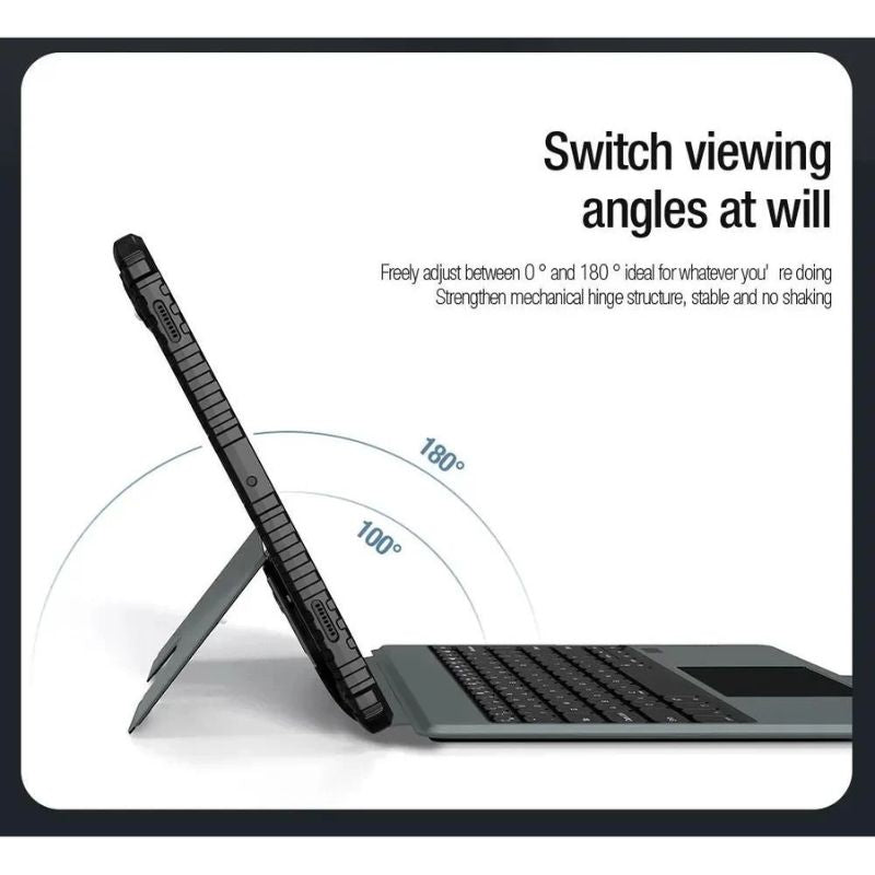 Load image into Gallery viewer, [With Backlit] Samsung Galaxy Tab S9 11&quot; 2023 (SM-X710 &amp; X716) NILLKIN Multi-Angle Bluetooth Trackpad Keyboard Case
