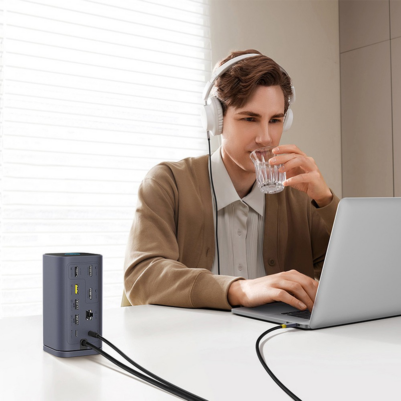 Load image into Gallery viewer, Baseus Spacemate Series 11-in-1 (MAC) Docking Station-Space Grey
