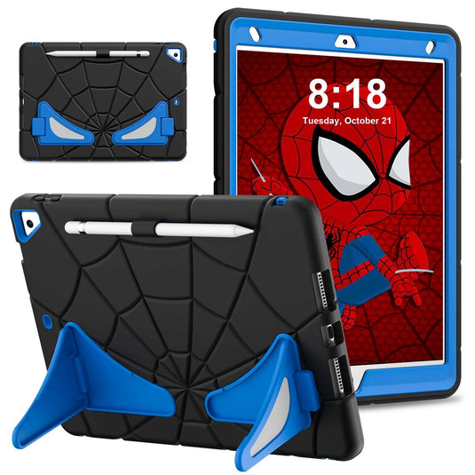 [Built-in Stand][With Pen Slot] Apple iPad Pro 11-inch M4/M5 (2024/2025) Spiderman Cartoon Kids Full-cover Silicone Shockproof Case - i-Station Mobile Phone & Electronic Device Repair and Accessories