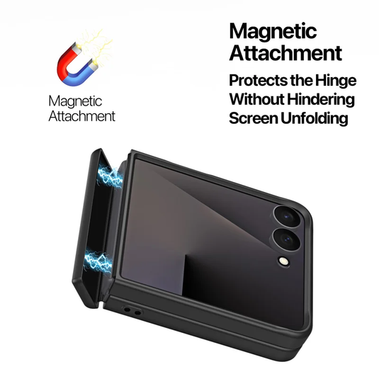 Samsung Galaxy Z Flip8 (SM-F776) Magnetic Foldable Matte Shockproof Phone Case with Hinge Protection