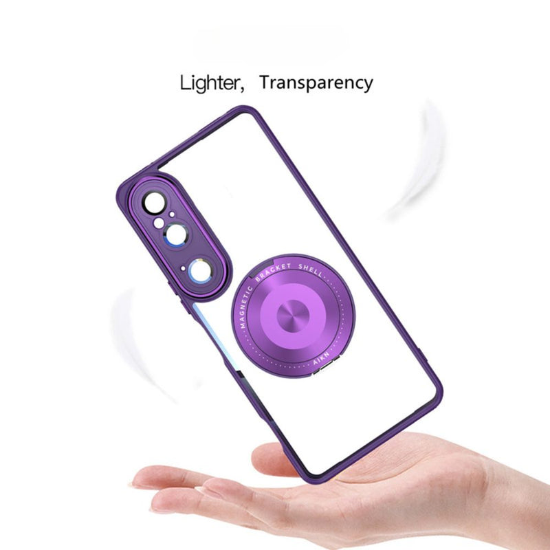 Load image into Gallery viewer, Sony Xperia 1 VI - Simple Transparent Magnetic 360-degree Rotating Stand Series Case
