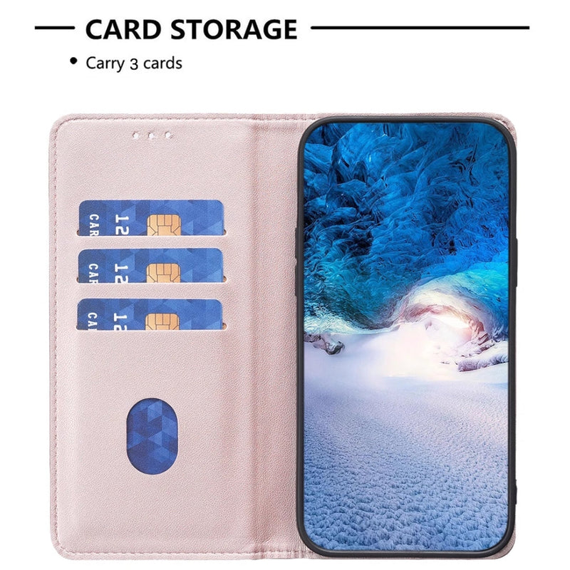 Load image into Gallery viewer, [With Card Slot][Adjustable Stand] Google Pixel 7/7A/7 Pro - Pure Color Drop Proof PU Leather Flip Wallet Series Case
