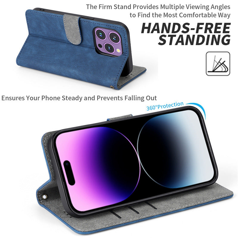 Load image into Gallery viewer, Sony Xperia 10 VI - Business PU Leather Wallet Series Stand Case With a lanyard
