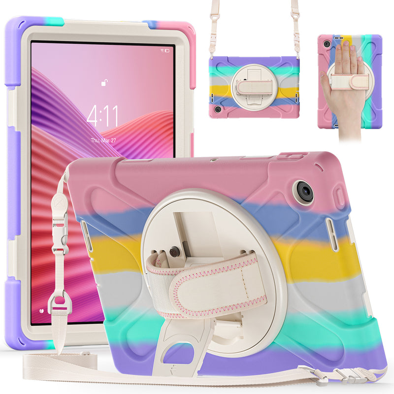 Load image into Gallery viewer, [Built-in Stand] Lenovo Tab 10.1&quot; 2025 (TB311FU/TB311XU) - Kid Shockproof Heavy Duty Series Case With Shoulder Strap
