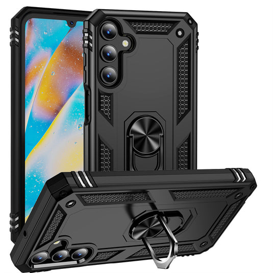 [Magsafe Compatible] Samsung Galaxy A56 (SM-A566) - Shockproof Heavy Duty Series Case With Ring Holder