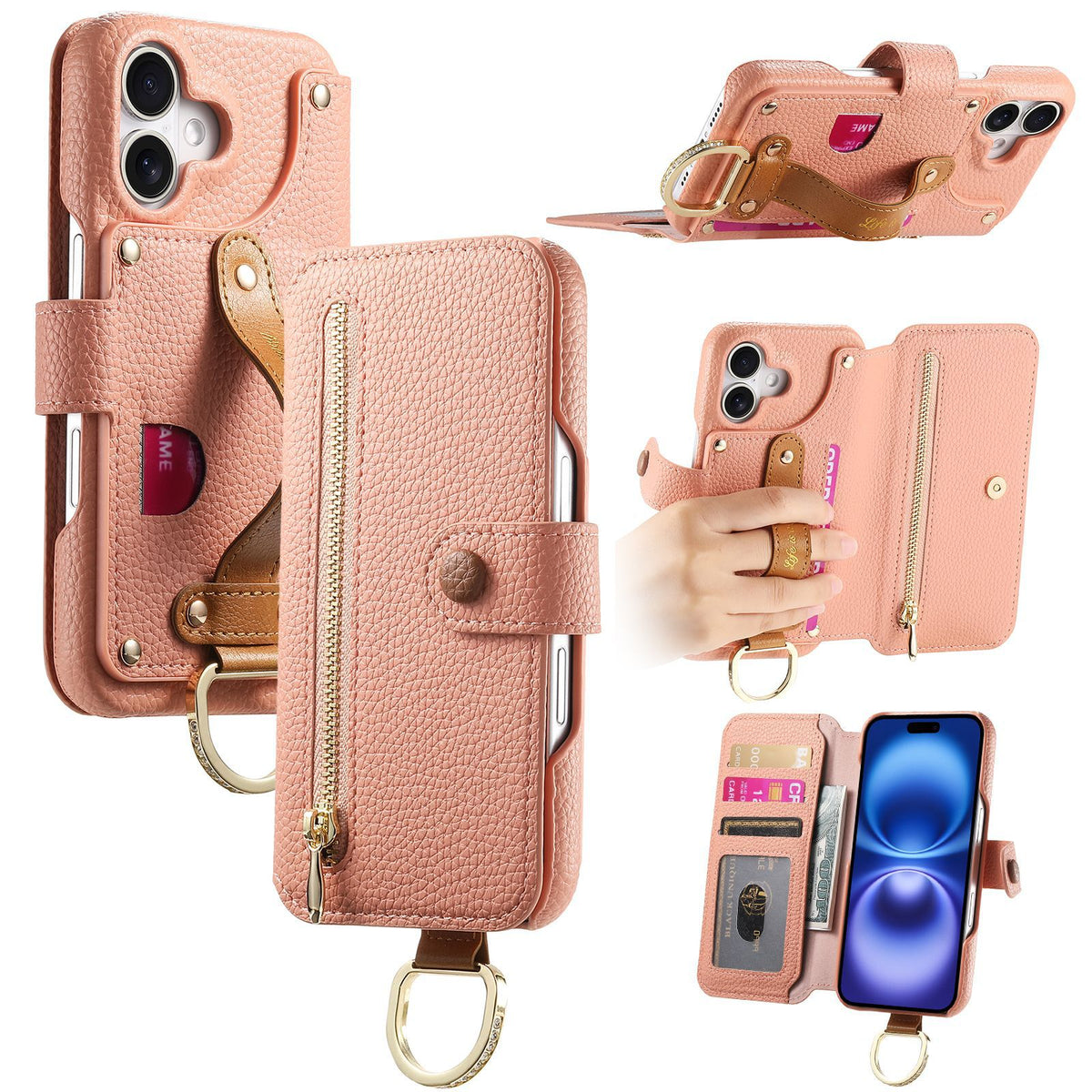 [With RFID Blocking Material] Samsung Galaxy S22 Plus/Ultra - PU Leather Zipper Flip Wallet Series Case - i-Station Mobile Phone & Electronic Device Repair and Accessories